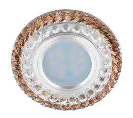 Встраиваемый светильник Fametto Luciole DLS-L132 GU5.3 Chrome/Brown