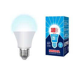 Лампа светодиодная (UL-00004029) Volpe E27 20W 4000K матовая LED-A65-20W/NW/E27/FR/NR