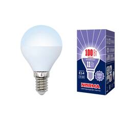 Лампа светодиодная (UL-00003830) Volpe E14 11W 6500K матовая LED-G45-11W/DW/E14/FR/NR