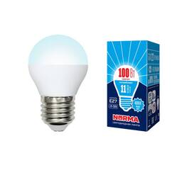 Лампа светодиодная (UL-00003834) Volpe E27 11W 4000K матовая LED-G45-11W/NW/E27/FR/NR