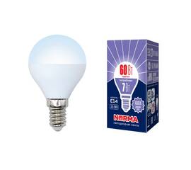 Лампа светодиодная (UL-00003818) Volpe E14 7W 6500K матовая LED-G45-7W/DW/E14/FR/NR