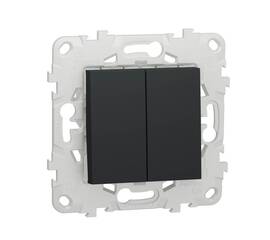Переключатель двухклавишный перекрестный Schneider Electric Unica New NU521554