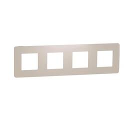Рамка 4-постовая Schneider Electric Unica New NU280844
