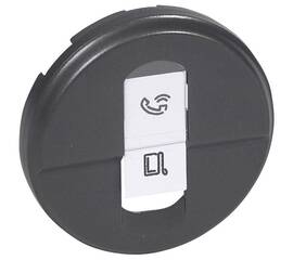 Лицевая панель Legrand Celiane розетки компьютерной RJ45 графит 067951