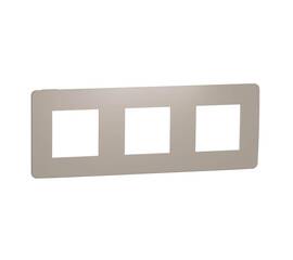 Рамка 3-постовая Schneider Electric Unica New NU280626