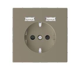 Розетка компьютерная USBx2 Schneider Electric Merten D-Life MTN2366-6033