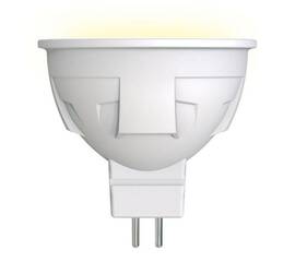 Лампа светодиодная диммируемая (UL-00003991) Uniel GU5.3 6W 3000K матовая LED-JCDR 6W/WW/GU5.3/FR/DI