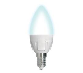 Лампа светодиодная диммируемая (UL-00004294) Uniel E14 7W 4000K матовая LED-C37 7W/4000K/E14/FR/DIM