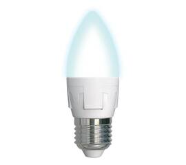 Лампа светодиодная диммируемая (UL-00004295) Uniel E27 7W 4000K матовая LED-C37 7W/4000K/E27/FR/DIM