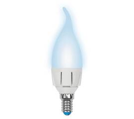 Лампа светодиодная диммируемая (UL-00004298) Uniel E14 7W 4000K матовая LED-CW37 7W/4000K/E14/FR/DIM