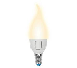 Лампа светодиодная диммируемая (UL-00004299) Uniel E14 7W 3000K матовая LED-CW37 7W/3000K/E14/FR/DIM