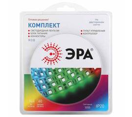 Светодиодная лента ЭРА 14,4W/m 60LED/m 5050SMD RGB 5M 5050kit-14,4-60-12-IP20-RGB-5m Б0043067