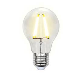 Лампа светодиодная филаментная (UL-00002212) Uniel E27 8W 4000K прозрачная LED-A60-8W/NW/E27/CL GLA0