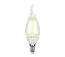 Лампа светодиодная филаментная (UL-00003248) Uniel E14 7,5W 3000K прозрачная LED-CW35-7,5W/WW/E14/CL
