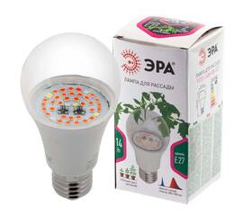 Фитолампа для растений светодиодная ЭРА E27 14W 1310K FITO-14W-RB-E27-K Б0039071