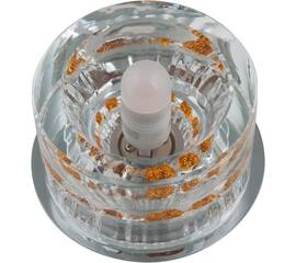 Встраиваемый светильник Fametto DLS-F119 G9 CHROME/CLEAR+GOLD 10751