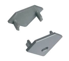 Заглушка для углового профиля Uniel UFE-C03 SILVER 2 POLYBAG 07753