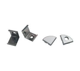 Комплект заглушек и скоб Uniel UFE-N06 SILVER A POLYBAG UL-00000626