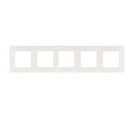 Рамка 5-постовая ЭРА 12 сатин белый 12-5105-01 Б0052539