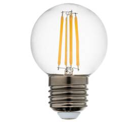 Лампа светодиодная филаментная Lightstar LED Filament E27 6W 4000K шар прозрачный 933824