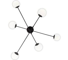 Потолочная люстра Eurosvet Netz 30181/6 черный Smart a062214