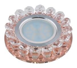 Встраиваемый светильник Fametto Luciole DLS-L102 GU5.3 CHROME/PEACH 10001