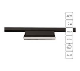 Трековый магнитный светильник Arte Lamp Linea A4679PL-1BK