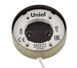 Накладной светильник Uniel GX53/FT ANTIQUE GOLD 10 PROM UL-00003738