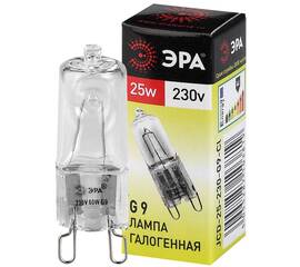 Лампа галогенная Эра G9 25W 3000K G9-JCD-25-230V-CL C0027376