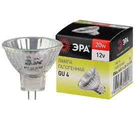 Лампа галогенная Эра GU4 20W 3000K GU4-MR11-20W-12V-30CL C0027361