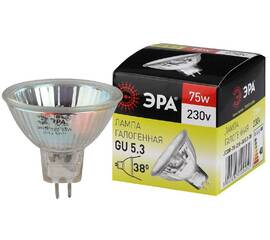 Лампа галогенная Эра GU5.3 75W 3000K GU5.3-JCDR (MR16) -75W-230V-CL C0027366