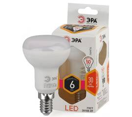 Лампа светодиодная Эра E14 6W 2700K LED R50-6W-827-E14 Б0028489