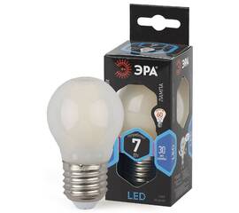 Лампа светодиодная Эра E27 7W 4000K F-LED P45-7W-840-E27 frost Б0027959