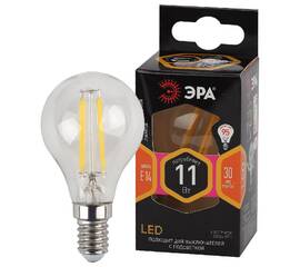 Лампа светодиодная Эра E14 11W 2700K F-LED P45-11w-827-E14 Б0047012