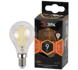 Лампа светодиодная Эра E14 9W 2700K F-LED P45-9w-827-E14 Б0047020