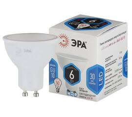 Лампа светодиодная Эра GU10 6W 4000K LED MR16-6W-840-GU10 Б0020544