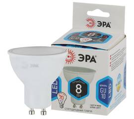 Лампа светодиодная Эра GU10 8W 4000K LED MR16-8W-840-GU10 Б0036729