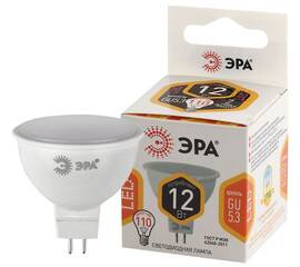 Лампа светодиодная Эра GU5.3 12W 2700K LED MR16-12W-827-GU5.3 Б0040887