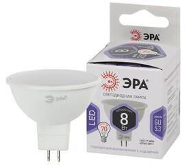 Лампа светодиодная Эра GU5.3 8W 6000K LED MR16-8W-860-GU5.3 Б0049071