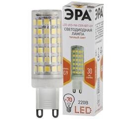 Лампа светодиодная Эра G9 9W 2700K LED JCD-9W-CER-827-G9 Б0033185