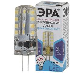 Лампа светодиодная Эра G4 3W 4000K LED JC-3W-12V-840-G4 Б0033194