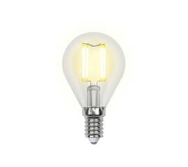 Лампа светодиодная (UL-00000197) Uniel E14 6W прозрачная LED-G45-6W/WW/E14/CL PLS02WH