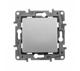 Переключатель одноклавишный Legrand Etika 10A 250V алюминий 672405