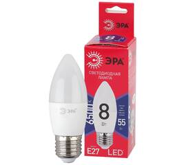 Лампа светодиодная Эра E27 8W 6500K LED B35-8W-865-E27 R Б0045342