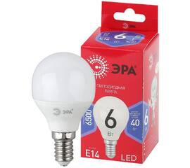 Лампа светодиодная Эра E14 6W 6500K LED P45-6W-865-E14 R Б0045356