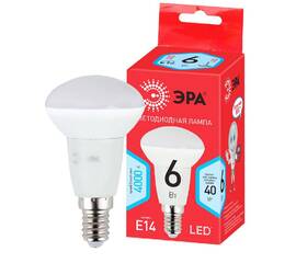 Лампа светодиодная Эра E14 6W 4000K LED R50-6W-840-E14 R Б0050700