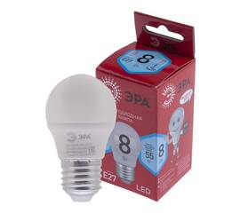 Лампа светодиодная Эра E27 8W 4000K LED P45-8W-840-E27 R Б0049645