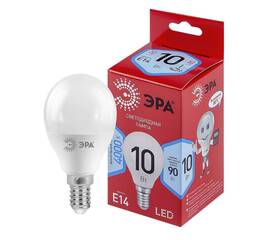 Лампа светодиодная Эра E14 10W 4000K LED P45-10W-840-E14 R Б0050233