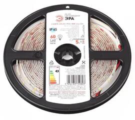 Светодиодная лента Эра 12В 2835 4,8Вт/м 3000K 5м IP65 LS2835-60LED-IP65-WW-eco-5m Б0035592