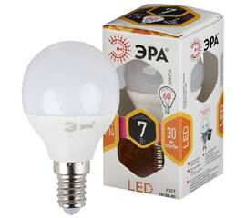 Лампа светодиодная Эра E14 7W 2700K LED P45-7W-827-E14 Б0020548